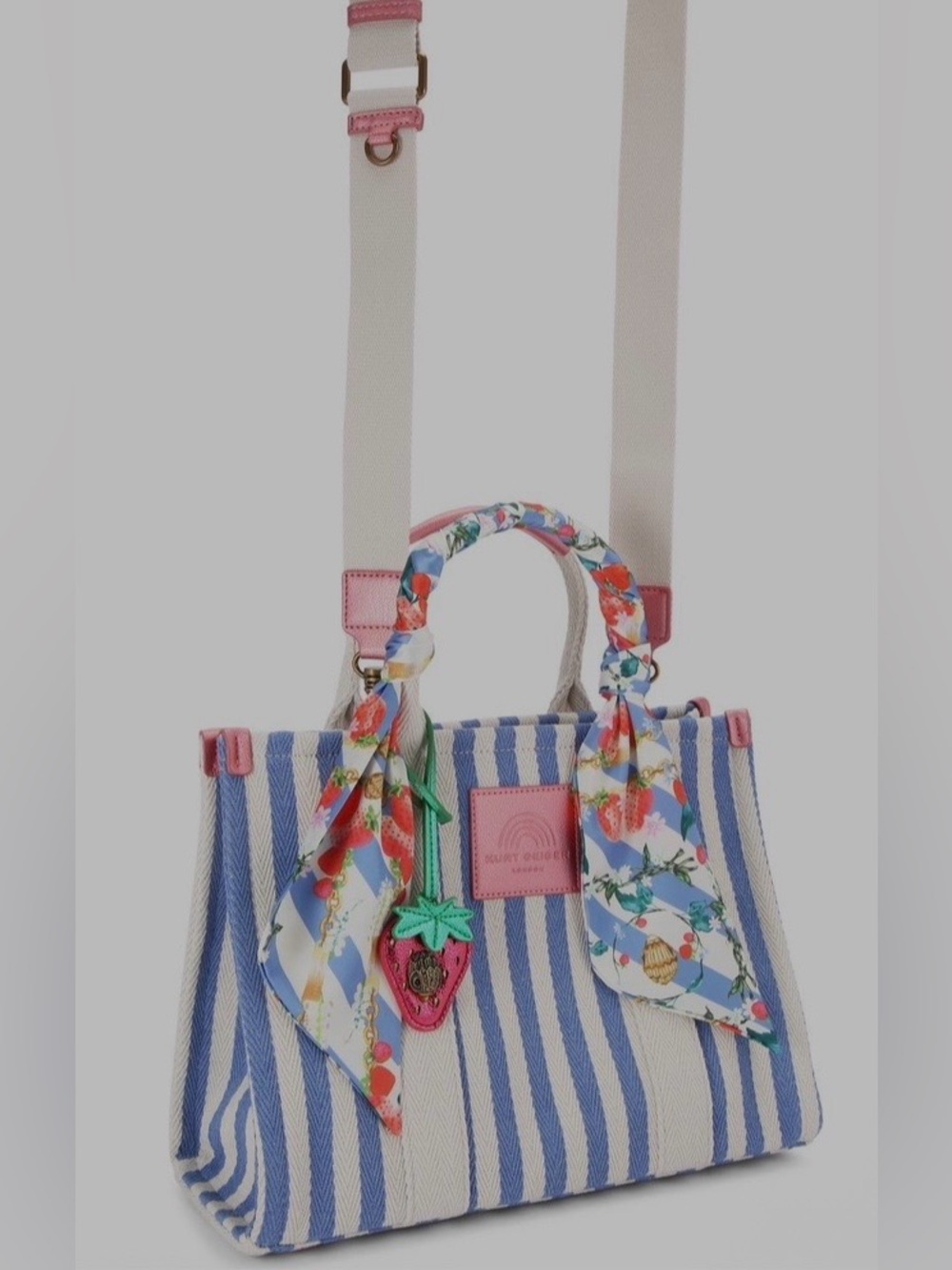 Kurt Geiger London Gorgeous NWT Southbank Patchwork Denim Tote w/KLG Dust Bag